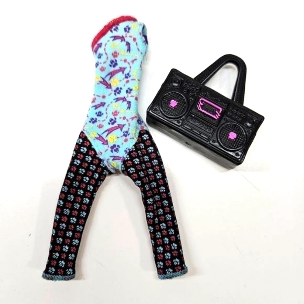 Monster High Dance Class Howleen Wolf Replacement Leotard Outfit & Bag Purse